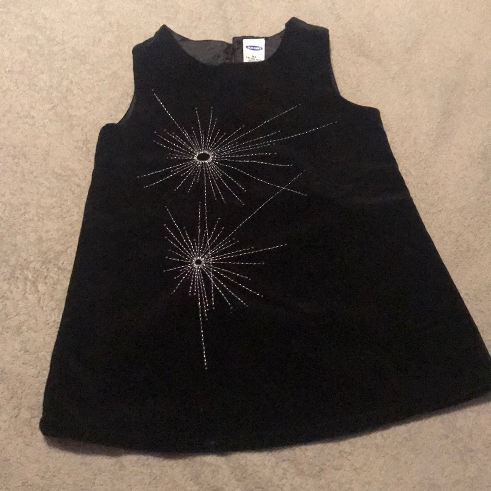 Old navy black velvet dress